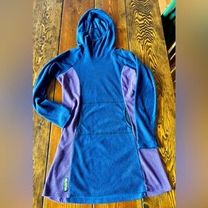 Melanzana Women’s Micro Grid Hooded Dress Size Medium